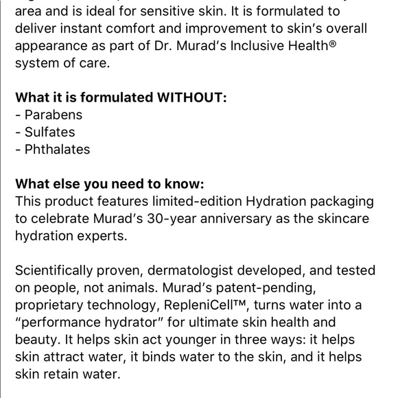 Murad hydro dynamic ultimate moisture for eyes - Picture 3 of 4